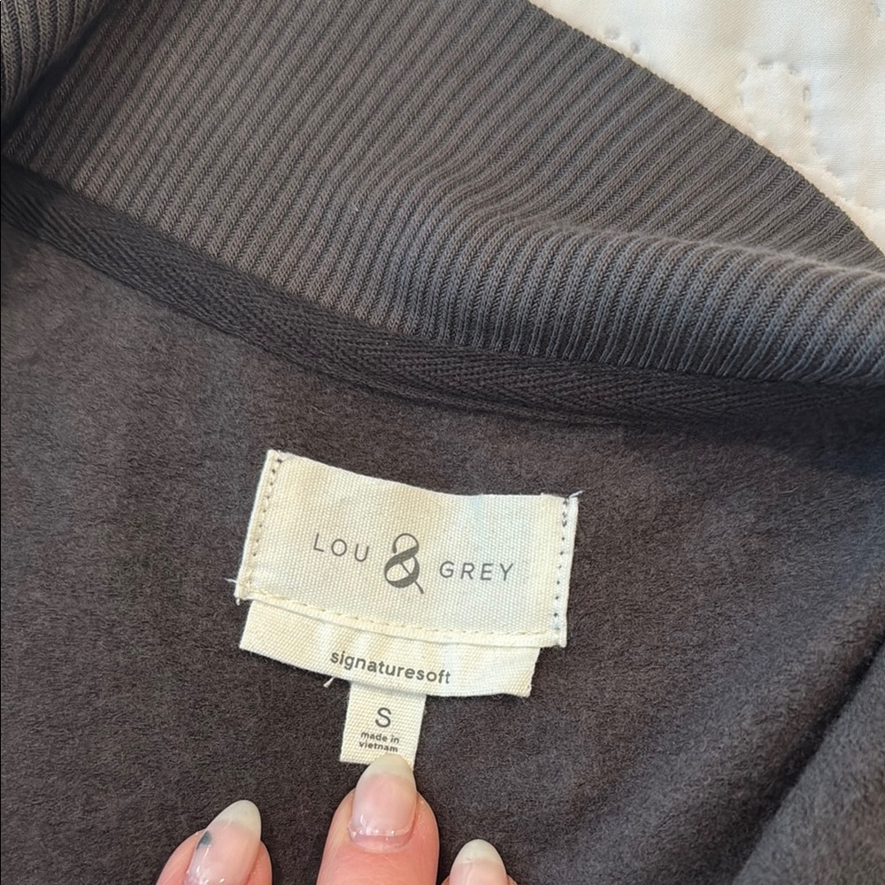 Gray Star Pattern Sweater - image 2